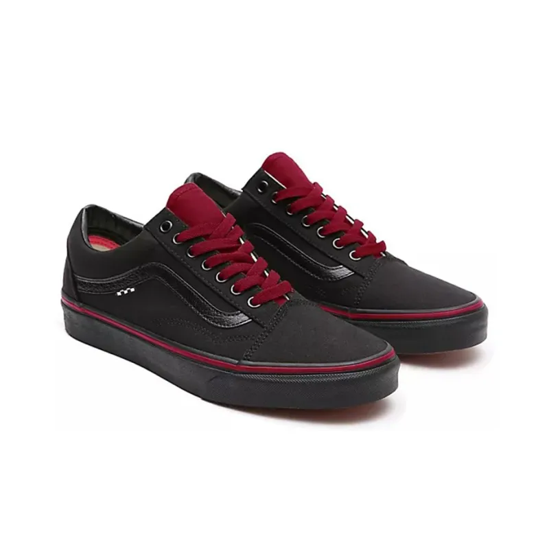 Vans Customs Old Skool Skate 'Black Red'-2