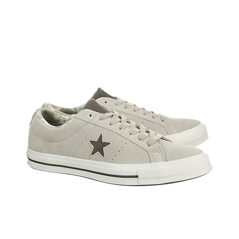 Converse One Star Mens Beige Tropical Ox Trainers-1