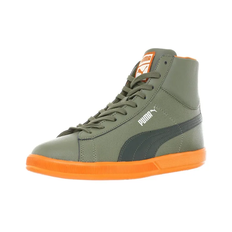 PUMA Lite Skateboard Shoes Men High-Top Green/Orange-2