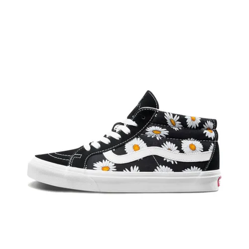 Vans SK8 Skateboard Shoes Unisex Mid-Top Black/White