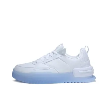PEAK Taichi Player Wear Resistant Slip Resistant Lightweight Support Low Top Skateboard Shoes White Blue
