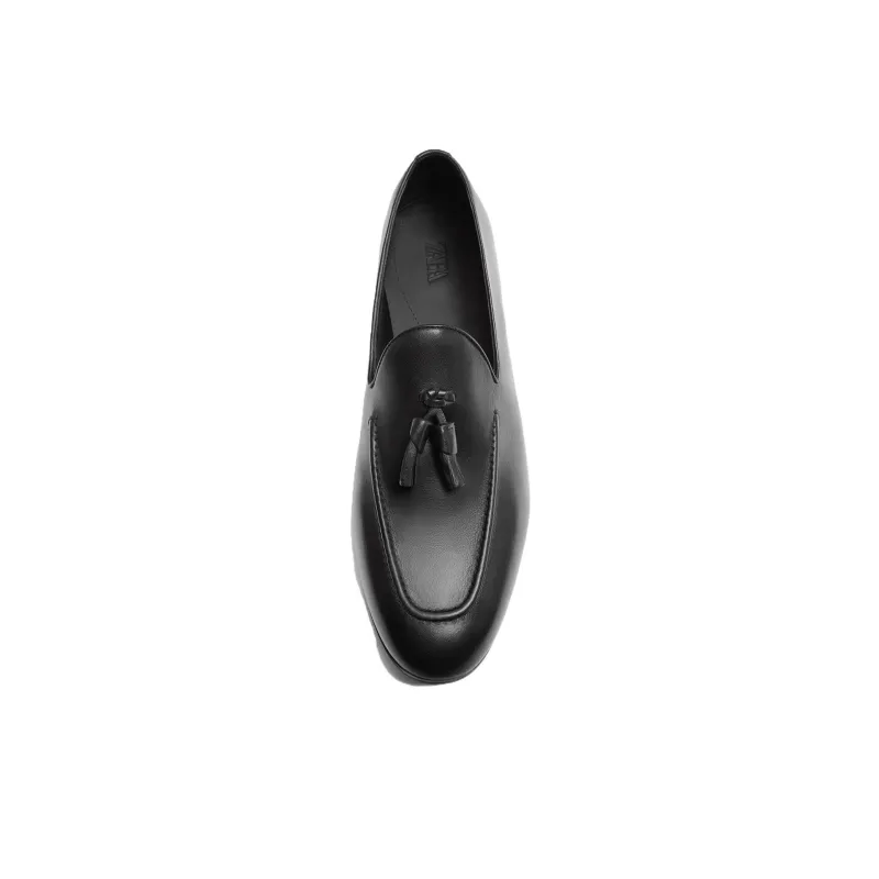 ZARA Loafers Men Black-2
