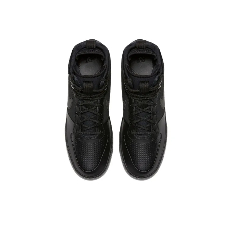 Nike Court Borough Mid Winter Triple Black-3