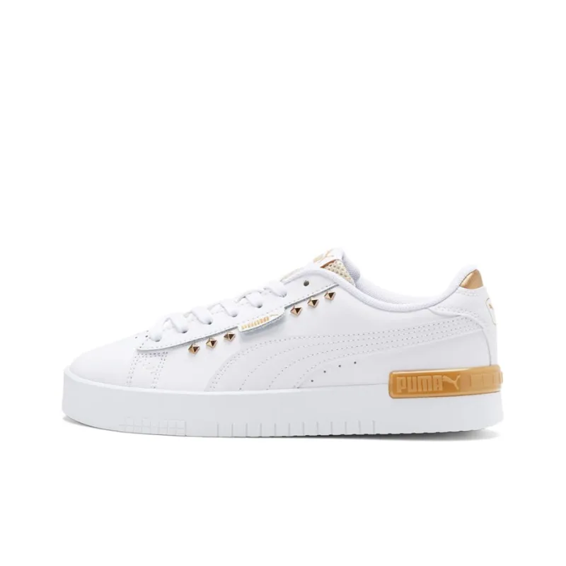 PUMA Jada Bling Skateboard Shoes Women's Low-Top White/Gold-0