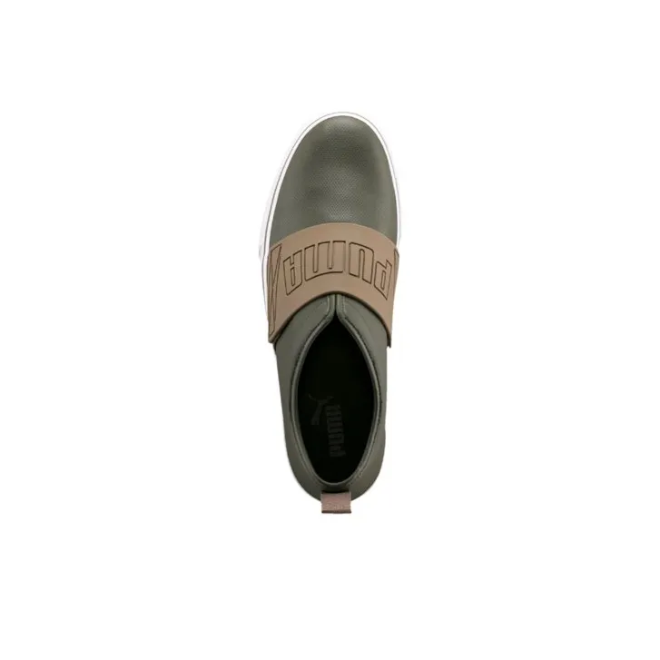 PUMA El Rey Fun Skateboard Shoes Men Low-Top Army Green-3