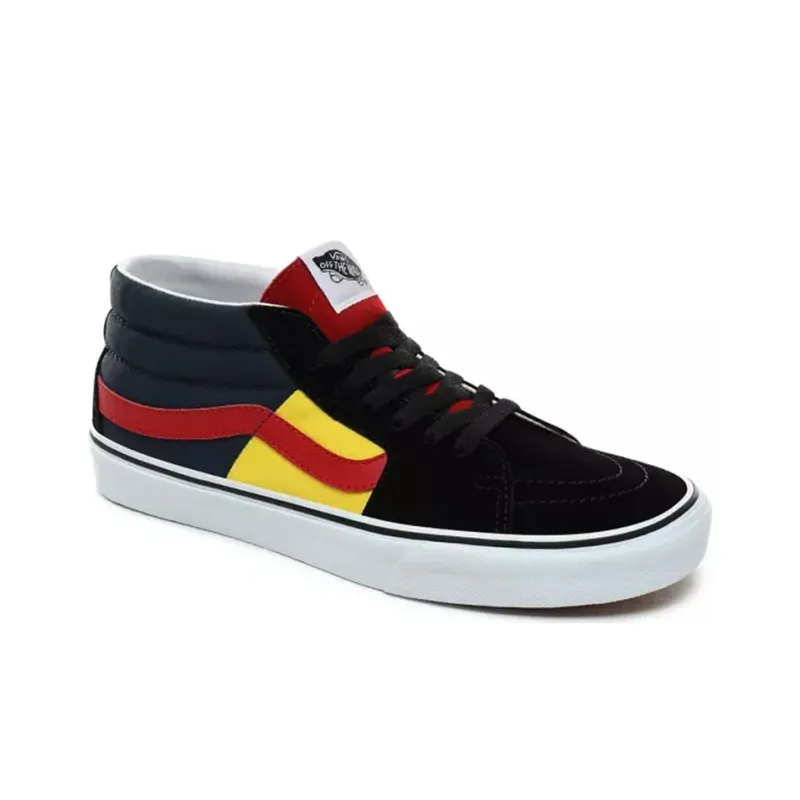 Vans SK8 Otw Rally Non-slip Lightweight Mid-Top Skateboard Shoes Unisex Black Red-2