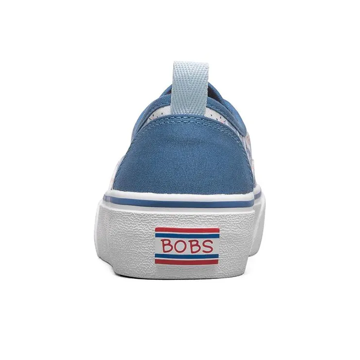 Skechers Bob's Anti-Slip Wear-Resistant Low-Top Skateboard Shoes Women's Navy-3