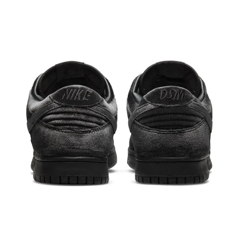Dover Street Market X Nike Dunk Low Black Velvet-4