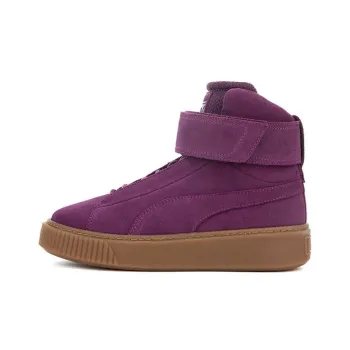 PUMA Platform Skateboard Shoes Women's High-Top Purple