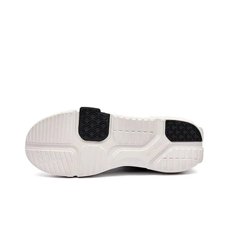 Erke Peerless Master Cushioned Slip Resistant Low Top Skateboard Shoes Men's White Black-4