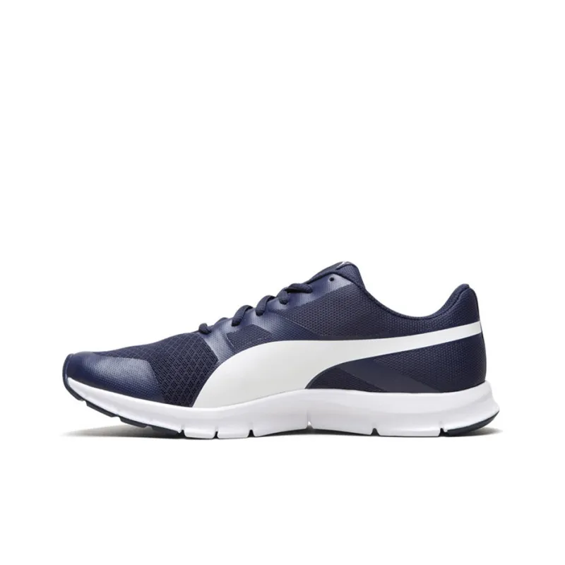 PUMA Flexracer Non Slip Cozy Low Top Sports Skate Shoes Blue White-1
