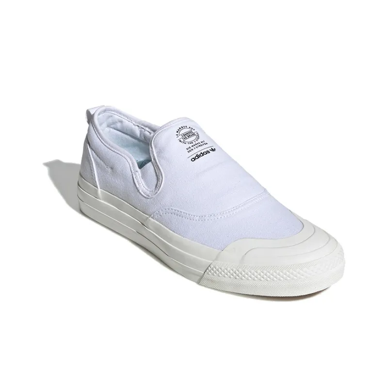 Adidas Nizza Rf Slip On Triple White-2