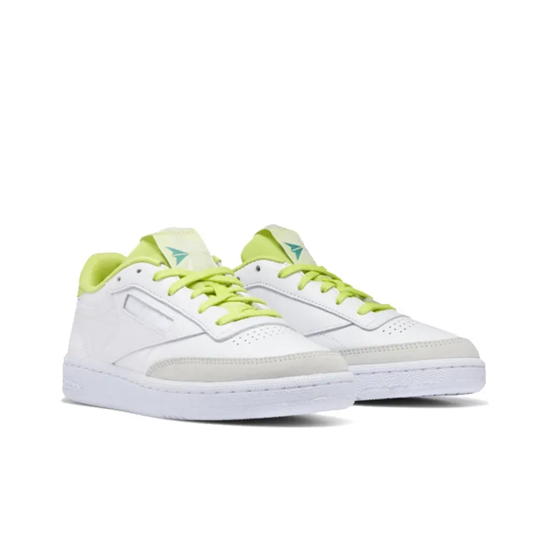 Reebok Club C85 'Cloud White Acid Yellow' Women's-2