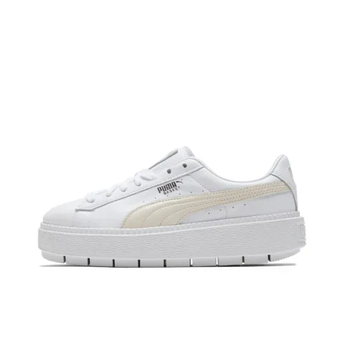 PUMA Platform Trace Skateboard Shoes Women's Low-Top White