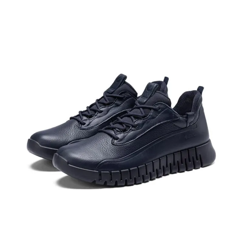 Ecco Low Top Casual Shoes Men's Midnight Blue-2