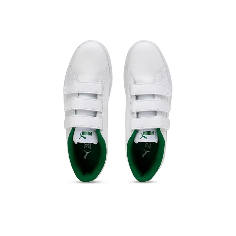 PUMA Smash V2 V White/Green-3