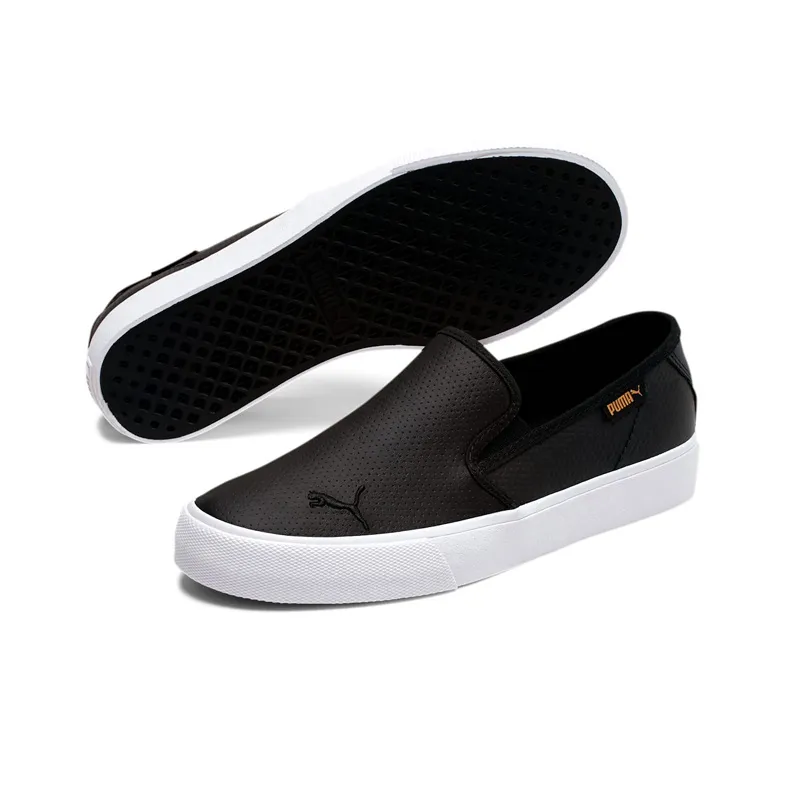 PUMA Bari Cat Slip On Black/White Women's-1