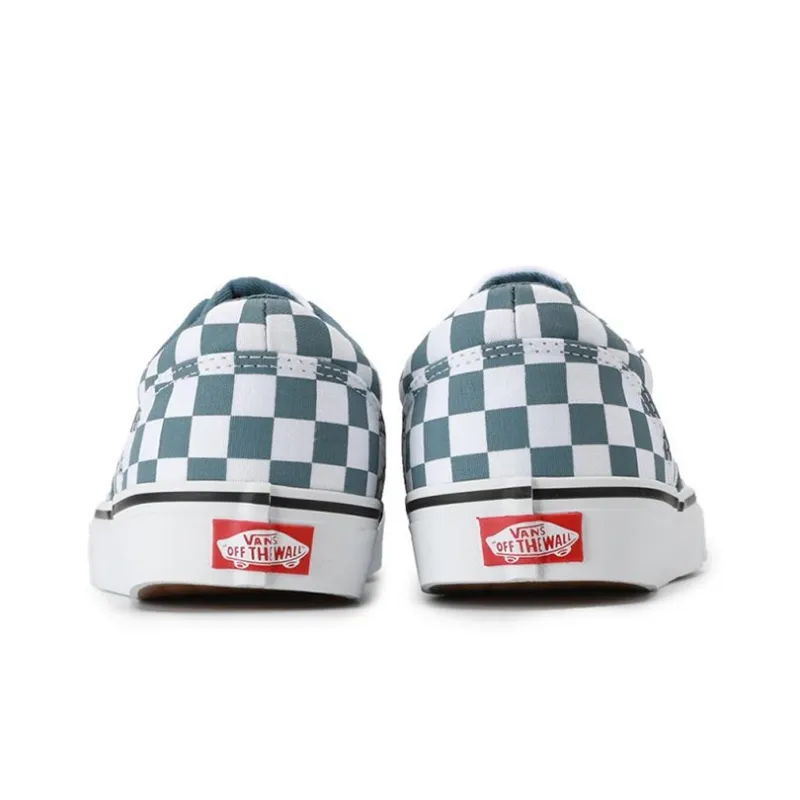 Vans Doheny Checkerboard Shoes White/Blue-3
