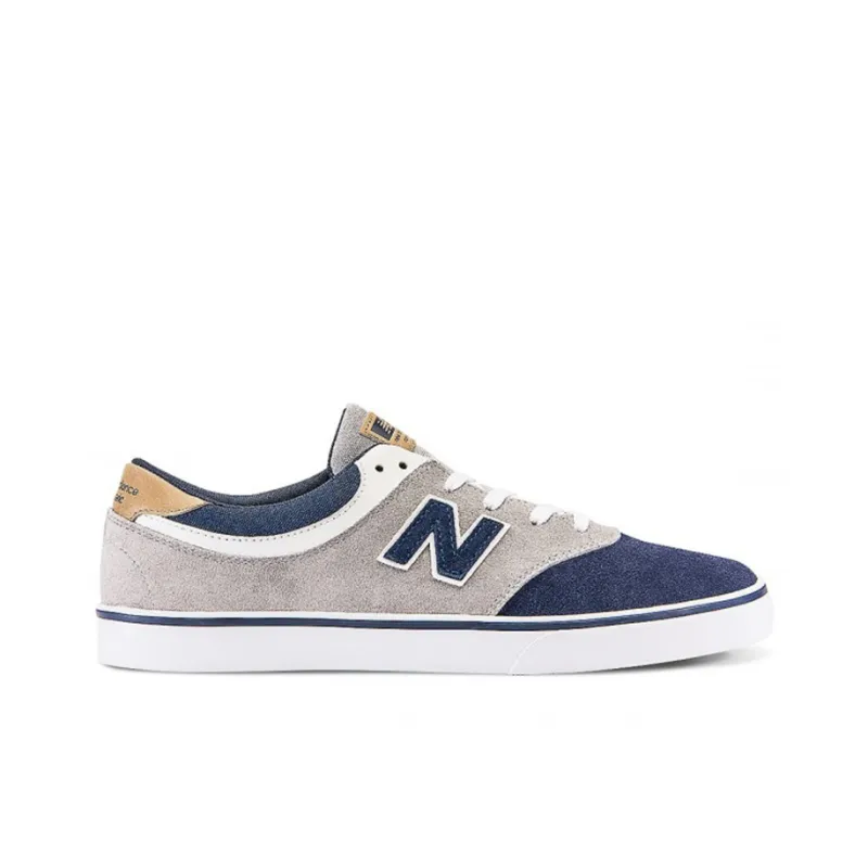 New Balance NB Quincy 254 Durable Lightweight And Breathable Low-Top Skateboard Shoes Men's Gray Blue-1