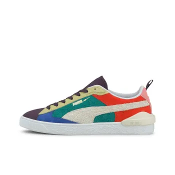 PUMA Suede Bloc Wtformstrip Leisure Board Shoes Purple/Blue/Green