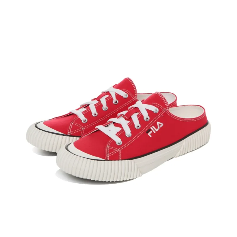 FILA Bumper Mule Ver 2 Slip Resistant, Abrasion Resistant, Lightweight Low Top Skateboard Shoes Unisex Red-1