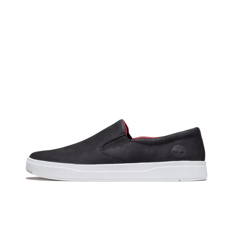 Timberland Davis Square Slip Ons 'Black Nubuck'-0