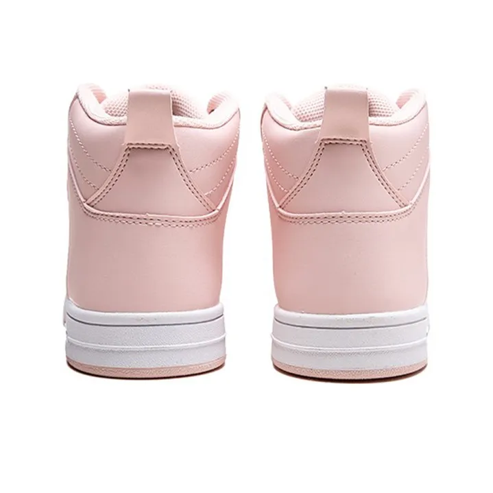 Anta Life Collection Anti-Slip Wear-Resistant High-Top Skateboard Shoes Women's Baby Pink-3