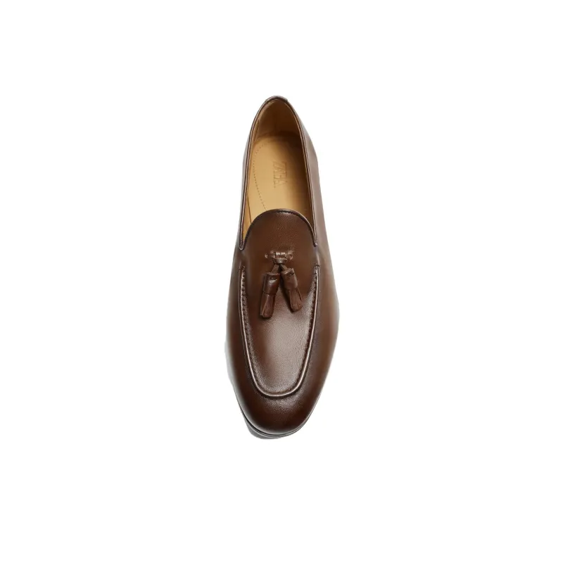 ZARA Loafers Men Brown-2
