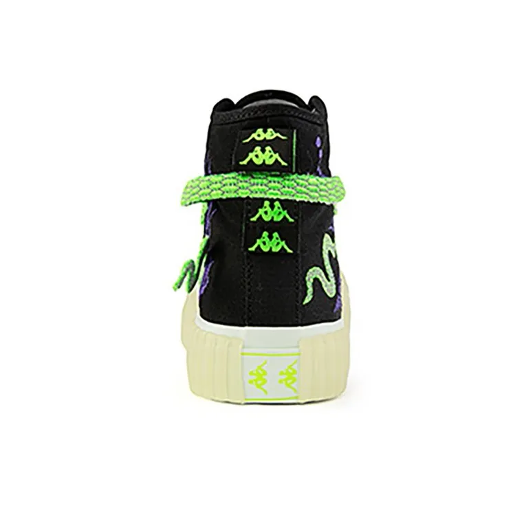Kappa High-Top Skateboard Shoes Unisex Black-3