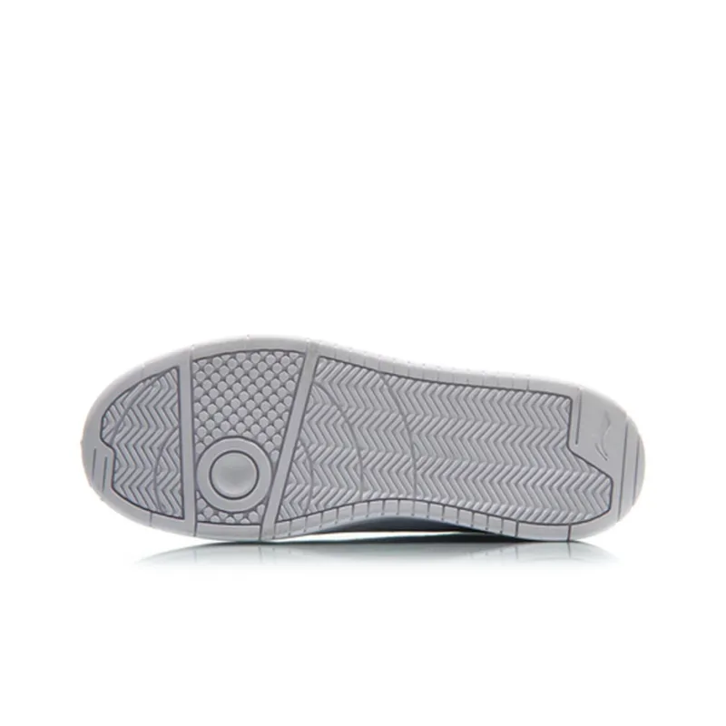 LiNing Anti Slip Wear Resistant Low Top Skateboard Shoes Men's White-4