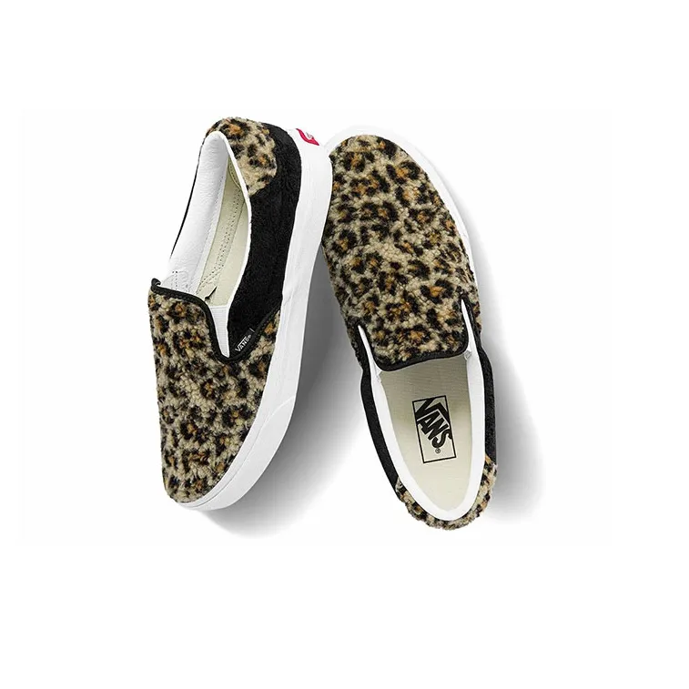 Vans Slip On Sherpa Leopard Women's-3