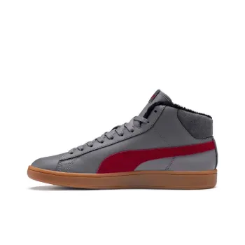 PUMA Smash V2 Mid Winterized 'Grey Red'