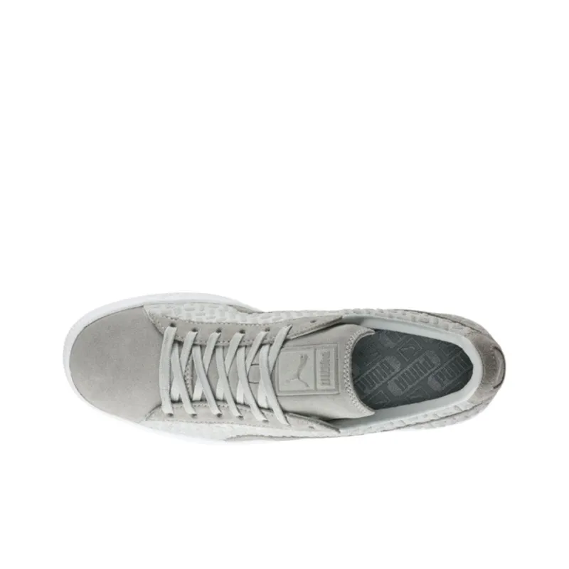 PUMA Suede Classic Emboss V2 Anti-Slip Wear-Resistant Low-Top Skateboard Shoes Men's Khaki-3
