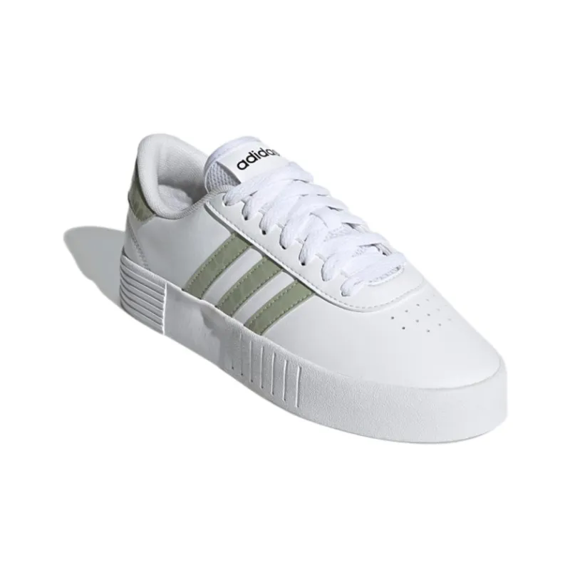 Adidas Neo Court Bold Shoes 'Grey/Pink' Women's-2