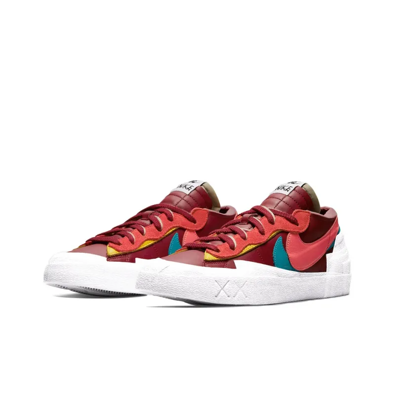 Nike Blazer Low Sacai Kaws Red-2