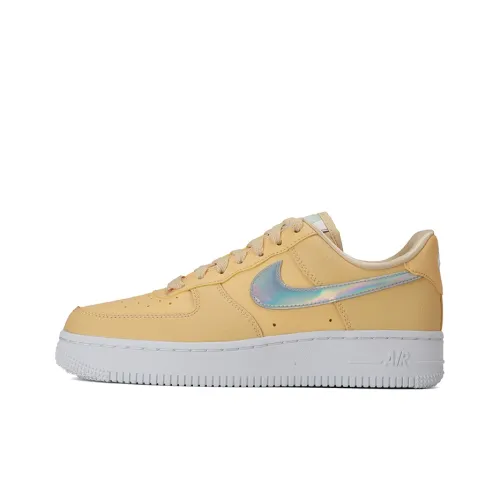 Nike Air Force 1 Skateboard Shoes Women's Low-Top Light Yellow