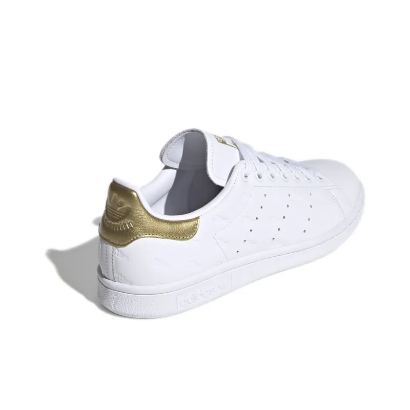 Adidas Stan Smith Debossed Logos Gold Women's-2