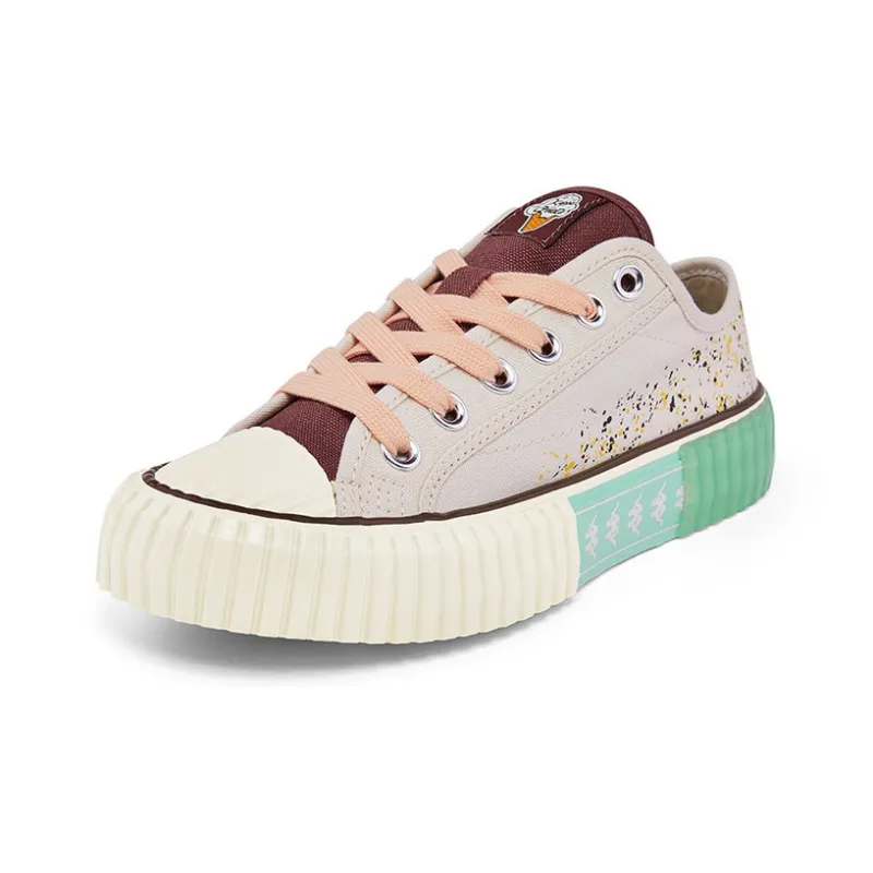 Kappa Anti Slip Wear Resistant Low Top Skateboard Shoes Unisex Feather White-1
