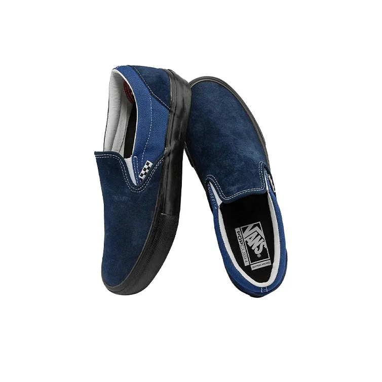 Vans Unisex Skate Slip On Vcu Sneakers Black/Blue-3