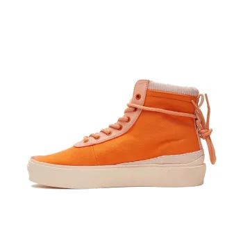 EQLZ EQUALIZER Fault Skateboard Shoes Unisex High Top Alert Orange