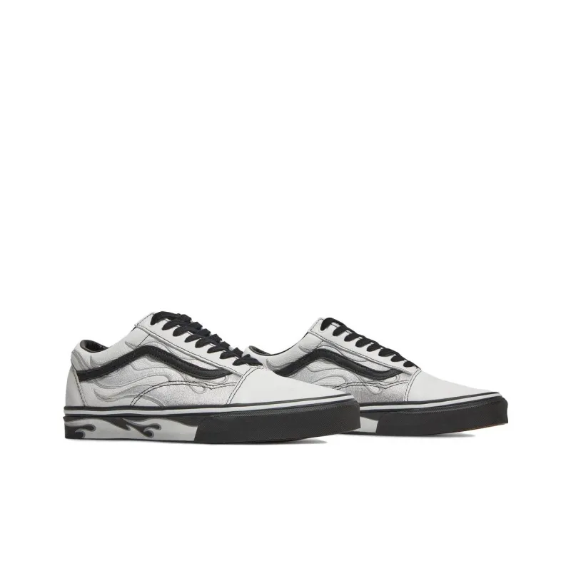 Vans A$ap Rocky X Old Skool 'Worldwide Pack White Flames'-2