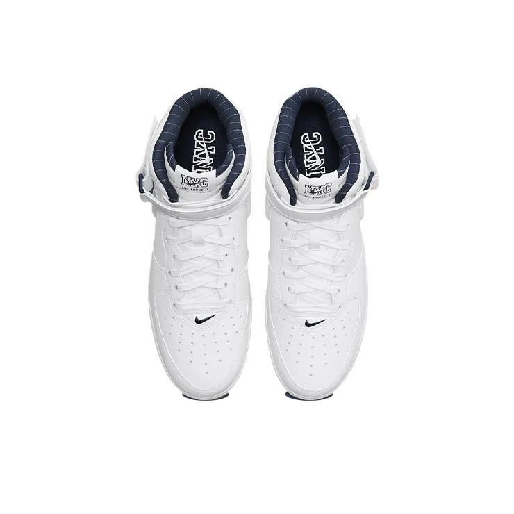 Nike Air Force 1 Mid Qs Jewel Nyc White Midnight Navy-3