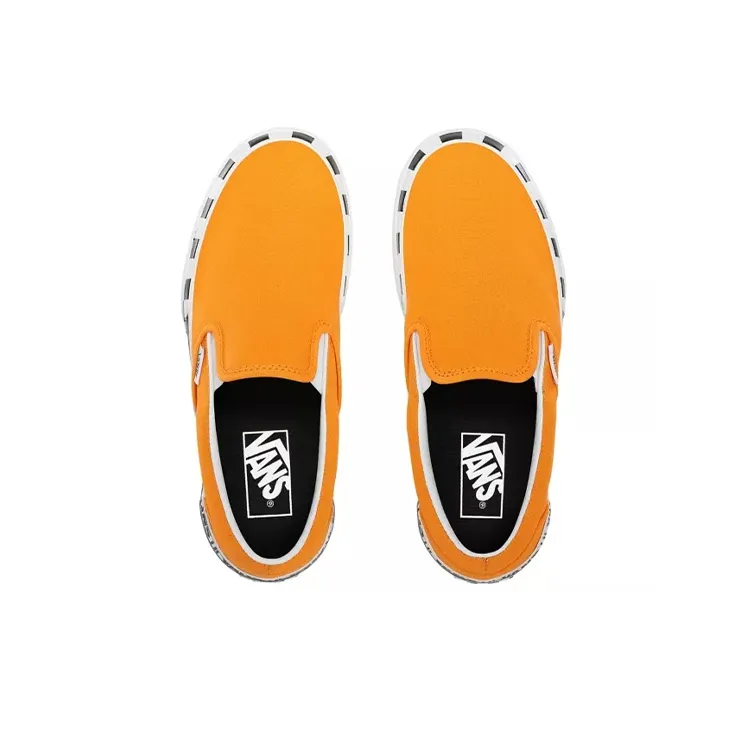 Vans Classic Slip On Stacked 'Logo Stack Bright Marigold' Women's-3