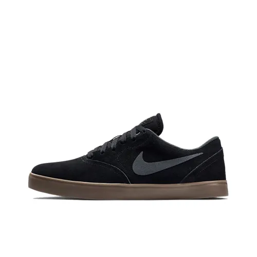 Nike SB Check Skateboard Shoes Men Low-Top Black Brown