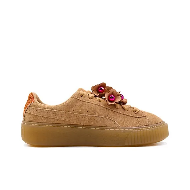 PUMA Platform Flower Tassel 'Brown' Women's-1