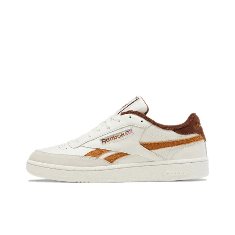 Reebok Club C Series Skateboard Shoes Men Low-Top Beige/Brown-0