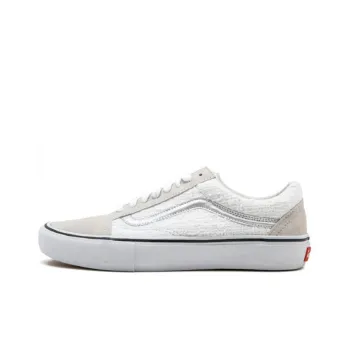 Vans Supreme X Vans Old School Pro Iridescent Skate Shoes Unisex White