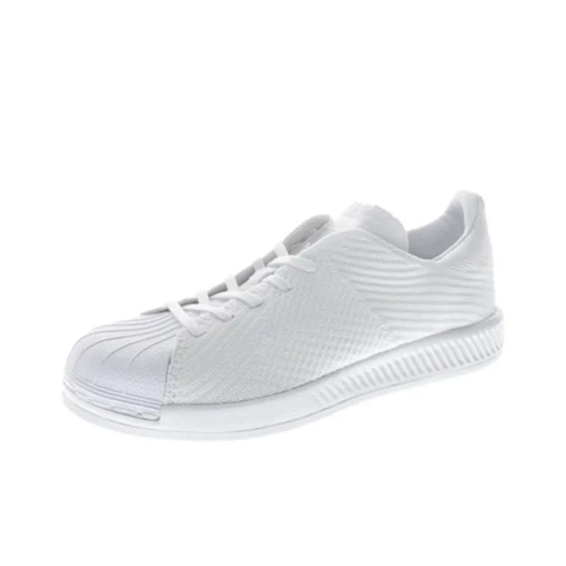 Adidas Originals Superstar Bounce Primeknit J 'Triple White' Gs-1