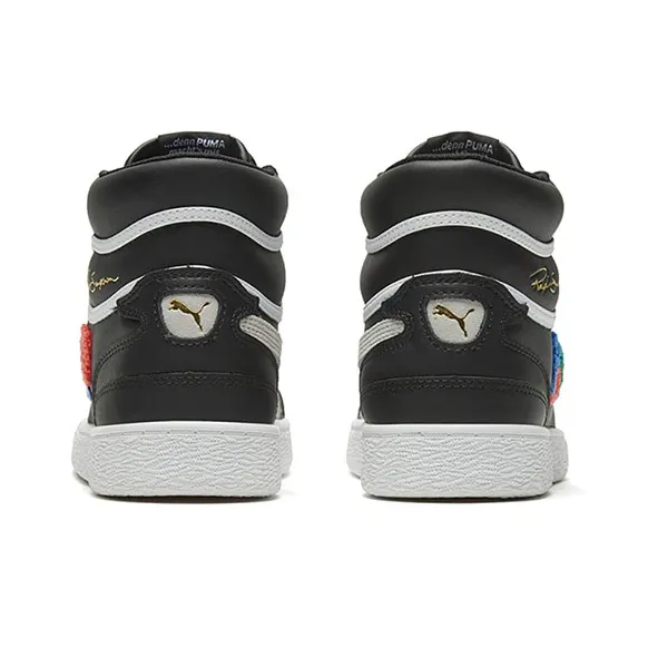 PUMA Ralph Sampson Mid 'Badges Black Grey'-4
