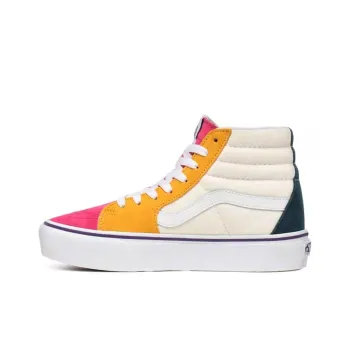 Vans Mini Cord SK8 HI Platform 2.0 White/Yellow/Red Women's